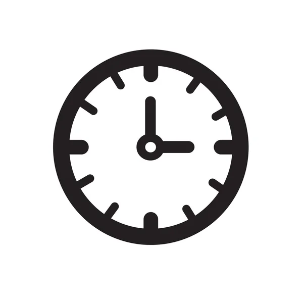 Time klok pictogram illustratie teken ontwerpen — Stockvector