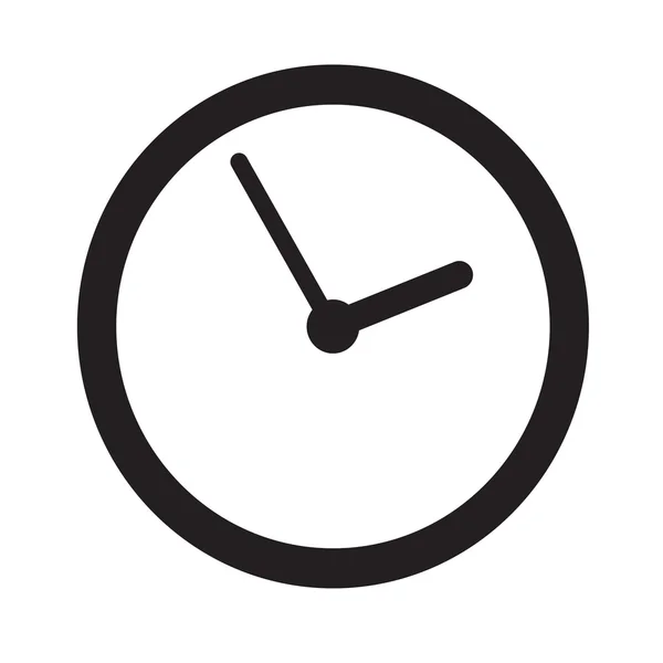 Icono de reloj de tiempo Ilustración signo de diseño — Archivo Imágenes Vectoriales