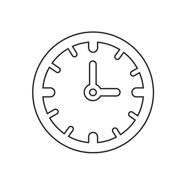 Time klok pictogram illustratie teken ontwerpen — Stockvector