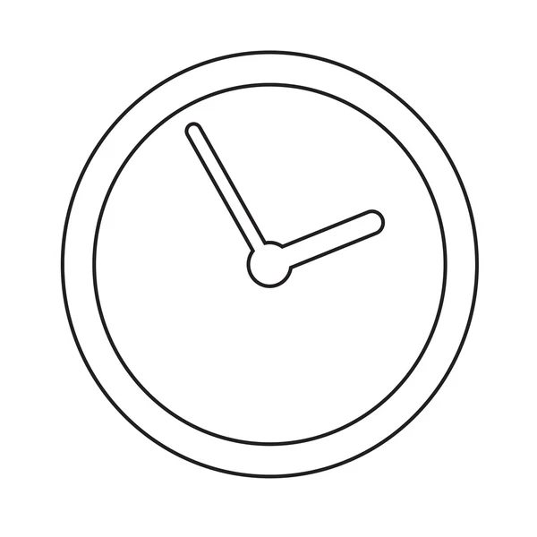 Icono de reloj de tiempo Ilustración signo de diseño — Archivo Imágenes Vectoriales