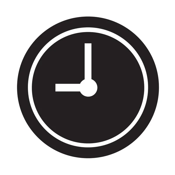 Time Clock icona Illustrazione segno di design — Vettoriale Stock