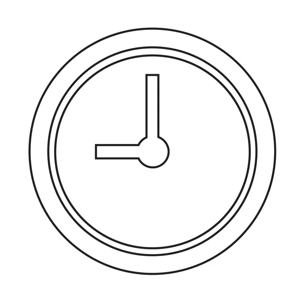 Time klok pictogram illustratie teken ontwerpen — Stockvector