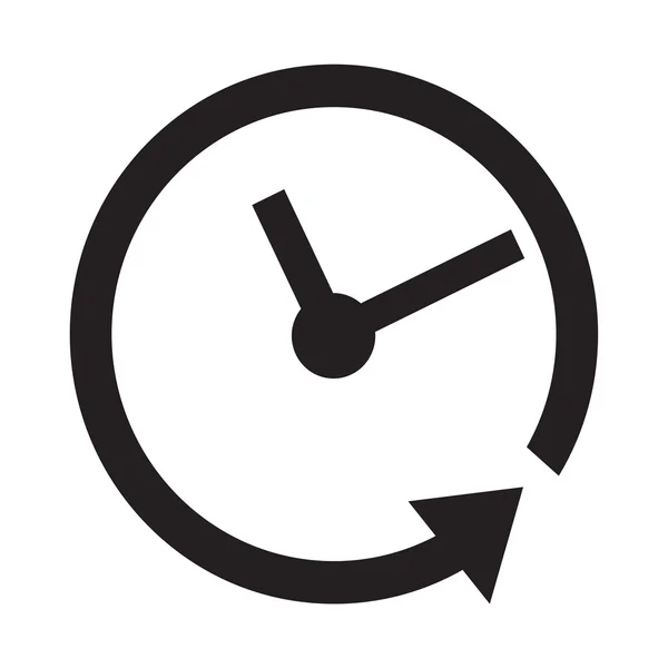 Time klok pictogram illustratie teken ontwerpen — Stockvector