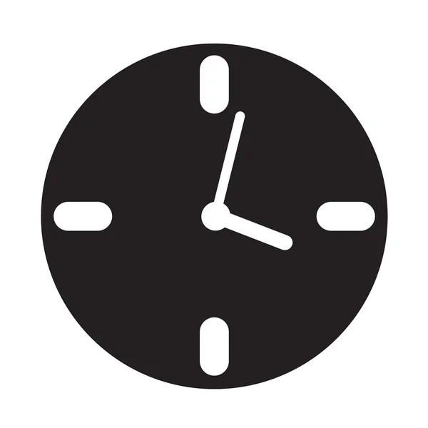 Icono de reloj de tiempo Ilustración signo de diseño — Archivo Imágenes Vectoriales