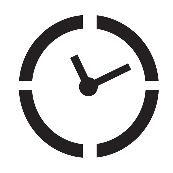 Time Clock icona Illustrazione segno di design — Vettoriale Stock