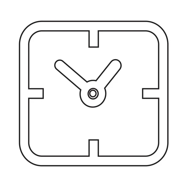 Time Clock icona Illustrazione segno di design — Vettoriale Stock