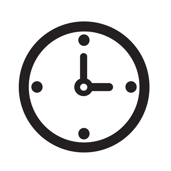 Time klok pictogram illustratie teken ontwerpen — Stockvector