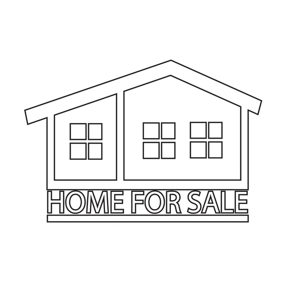 Home For Sale icon Illustration design — Stock Vector