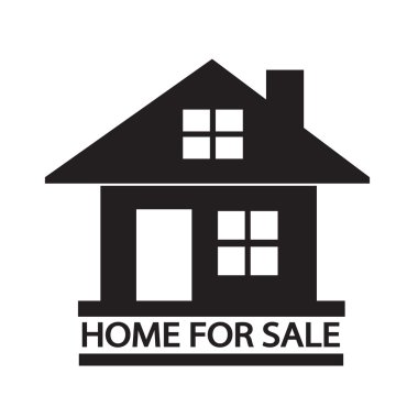 Satılık ana sayfa simge illüstrasyon tasarım