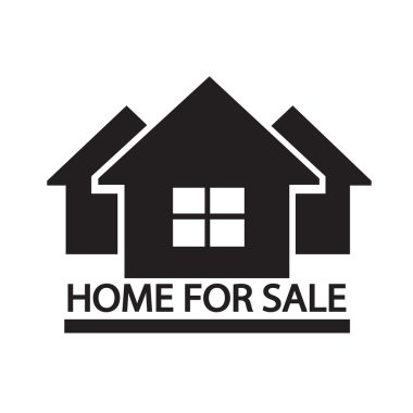 Satılık ana sayfa simge illüstrasyon tasarım