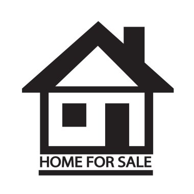 Satılık ana sayfa simge illüstrasyon tasarım