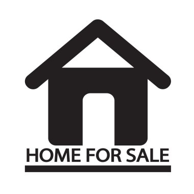 Satılık ana sayfa simge illüstrasyon tasarım