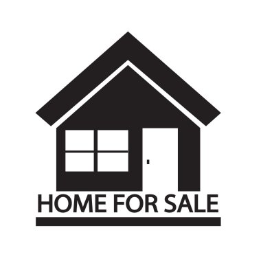 Satılık ana sayfa simge illüstrasyon tasarım