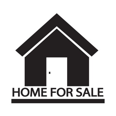 Satılık ana sayfa simge illüstrasyon tasarım