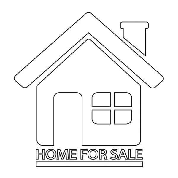 Σπίτι για πώληση εικονίδιο εικονογράφηση σχεδιασμός — Διανυσματικό Αρχείο