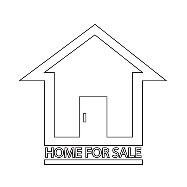 Home For Sale icon Illustration design — Stock Vector