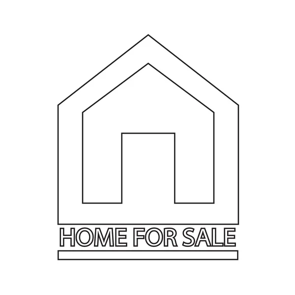 Home For Sale icon Illustration design — Stock Vector