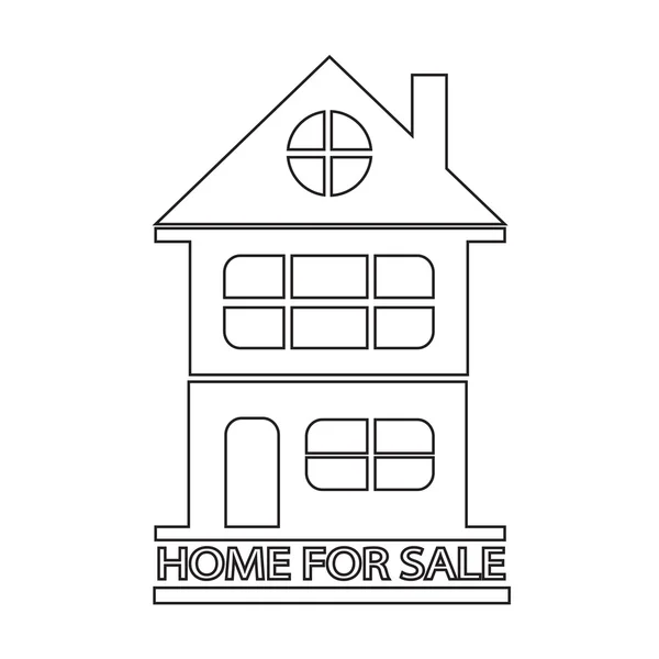 Home For Sale icon Illustration design — Stock Vector