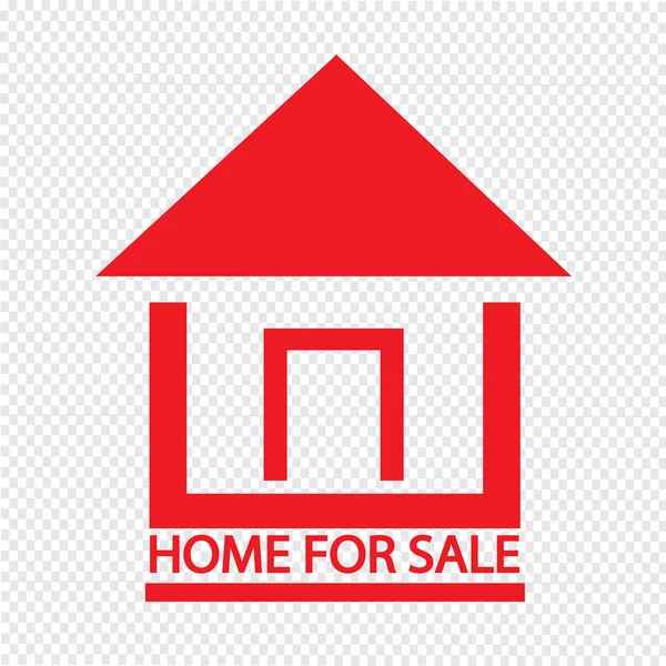 Home For Sale icon Illustration design — Stock Vector