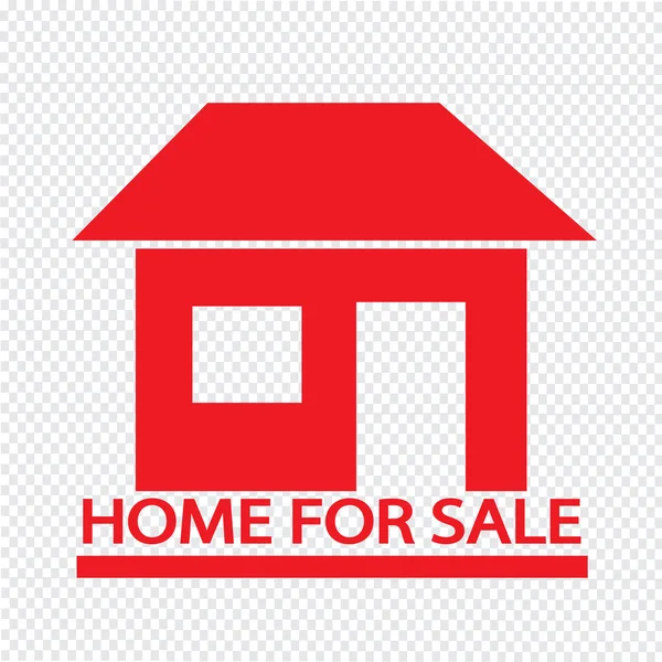 Home For Sale icon Illustration design — Stock Vector