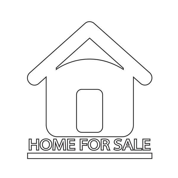 Home For Sale icon Illustration design — Stock Vector