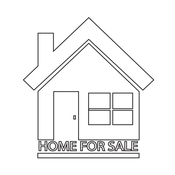 Home For Sale icon Illustration design — Stock Vector