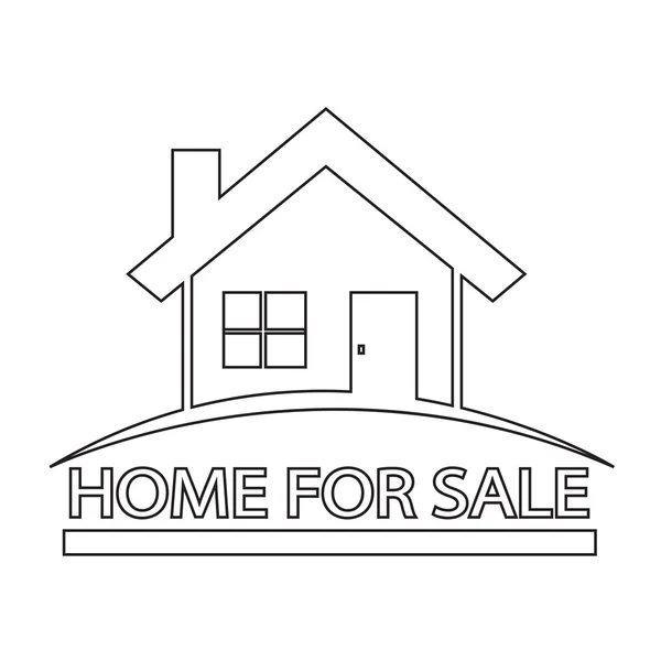 Home For Sale icon Illustration design — Stock Vector