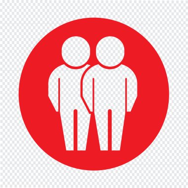 Adam simge illüstrasyon tasarım