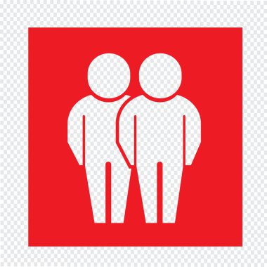 insanlar simge çizimi tasarımı