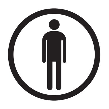 Adam simge illüstrasyon tasarım