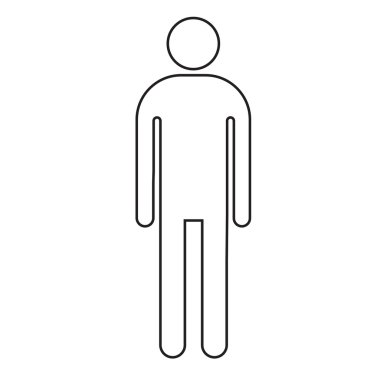 Adam simge illüstrasyon tasarım