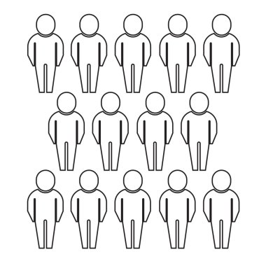 Nüfus insanlar simge tasarlamak Dizayn
