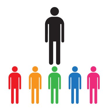 Adam simge illüstrasyon tasarım