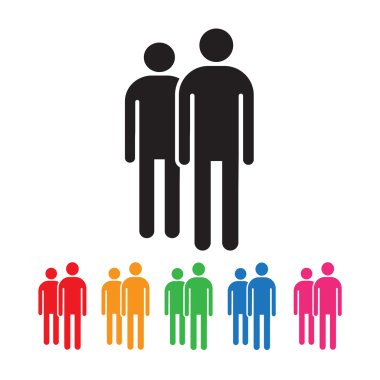 Adam simge illüstrasyon tasarım