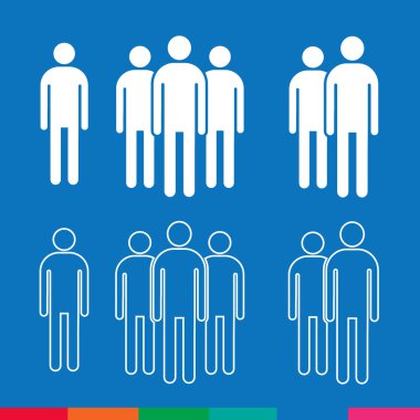 Adam simge illüstrasyon tasarım