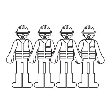 İnşaat işçisi insanlar simge tasarlamak Dizayn
