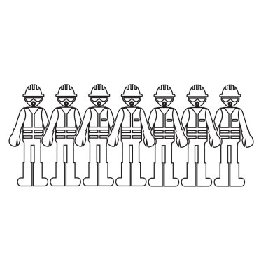 İnşaat işçisi insanlar simge tasarlamak Dizayn