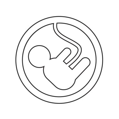 hamile kadın simge illüstrasyon tasarım