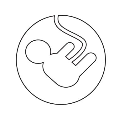 hamile kadın simge illüstrasyon tasarım