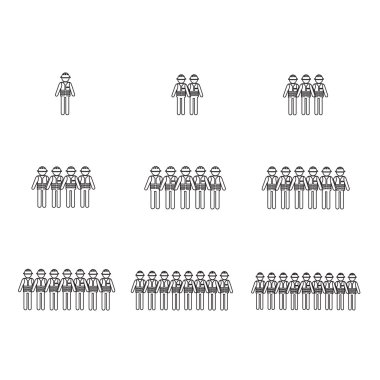 İnşaat işçisi insanlar simge tasarlamak Dizayn