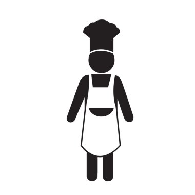 Şef pişirme insanlar simge tasarlamak tasarım