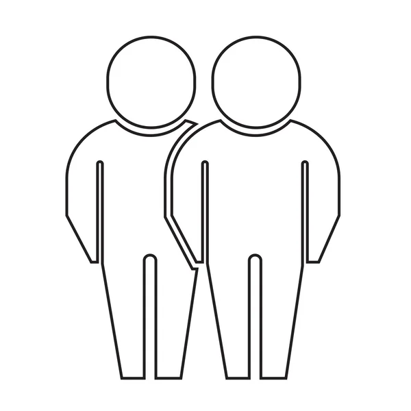 Ícone de pessoas Design de ilustração — Vetor de Stock