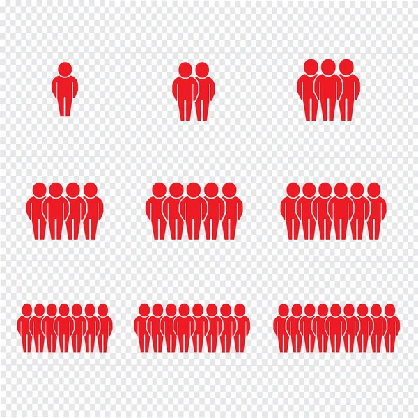 Bevölkerung menschen icon illustration design — Stockvektor
