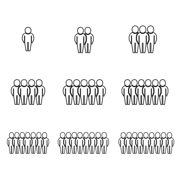 Bevölkerung menschen icon illustration design — Stockvektor