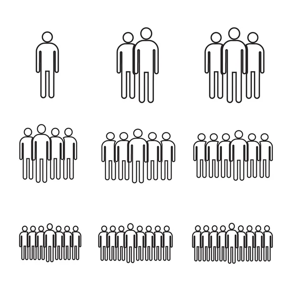 Bevölkerung menschen icon illustration design — Stockvektor