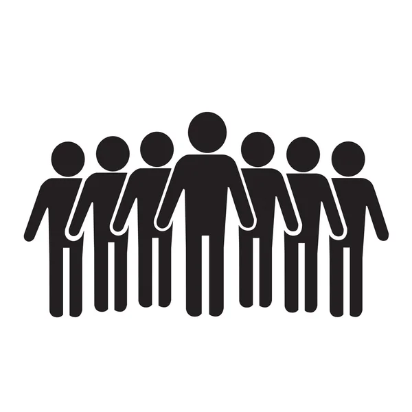 Bevolking mensen pictogram afbeelding ontwerp — Stockvector