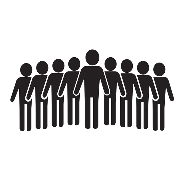 Population People Icon Illustration design — Stock Vector