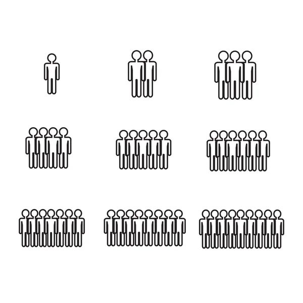人口人图标插画设计 — 图库矢量图片