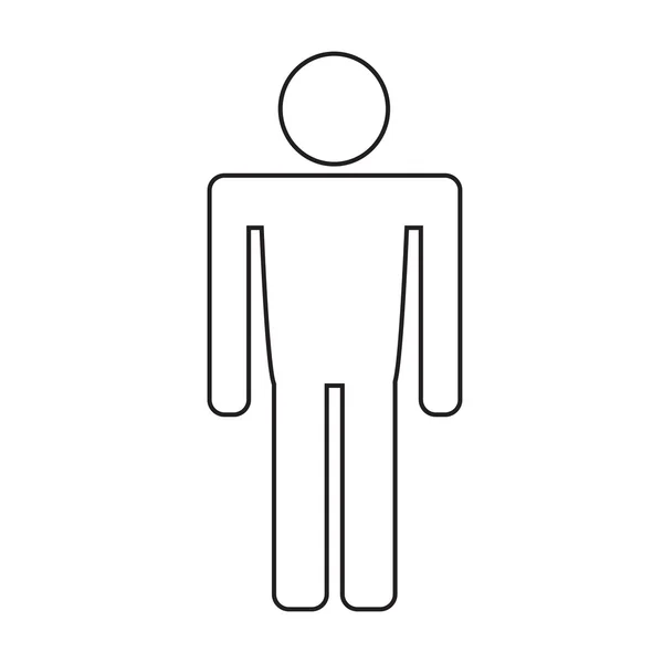 Population Personnes Icône Illustration design — Image vectorielle