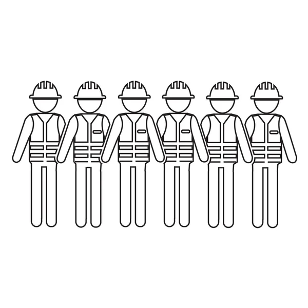 Travailleur de la construction Personnes Icône Illustration design — Image vectorielle